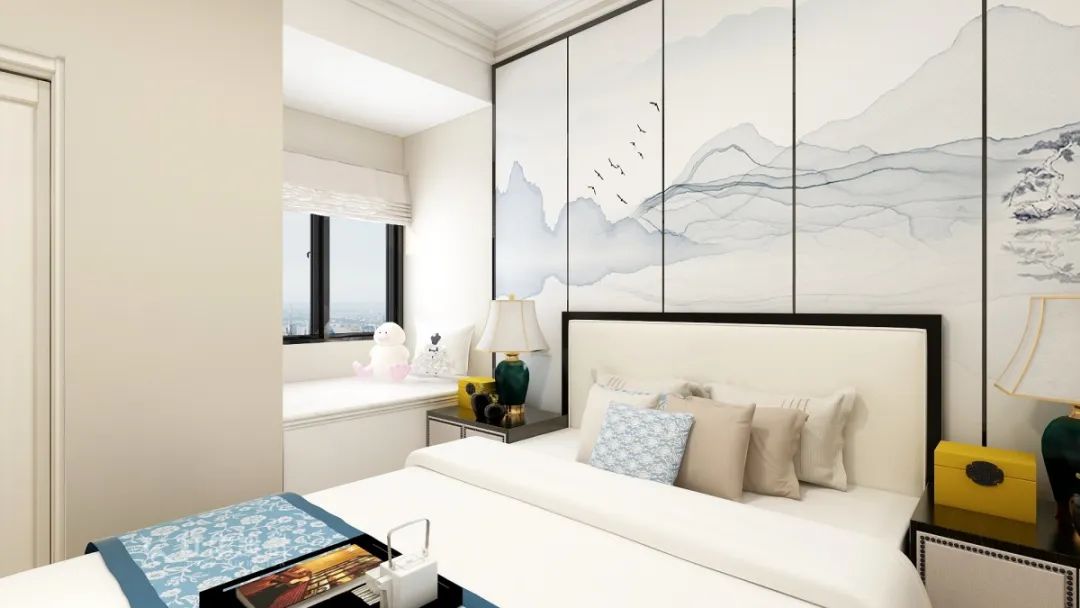 魏明花_明发财富中心63㎡新中式风格--小户型大利用05主卧